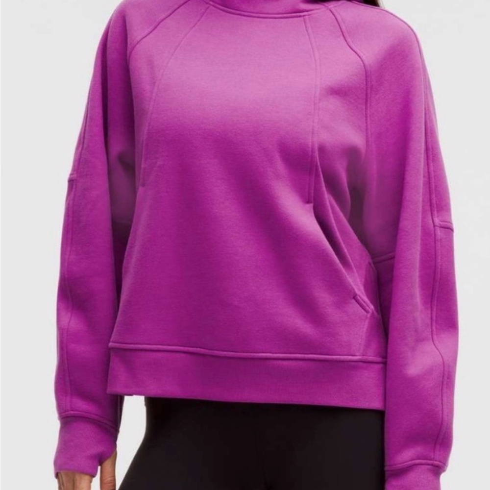 lululemon  Scuba Oversized Side-Slit Hoodie in the color Vivid Plum